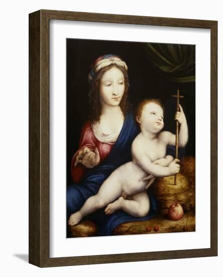 The Madonna and Child-Cornelis van Cleve-Framed Giclee Print