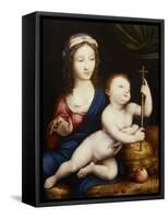 The Madonna and Child-Cornelis van Cleve-Framed Stretched Canvas