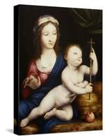 The Madonna and Child-Cornelis van Cleve-Stretched Canvas