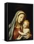 The Madonna and Child-Giovanni Battista Salvi da Sassoferrato-Framed Stretched Canvas