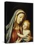 The Madonna and Child-Giovanni Battista Salvi da Sassoferrato-Stretched Canvas
