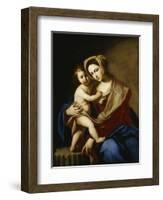 The Madonna and Child-Massimo Stanzione-Framed Giclee Print