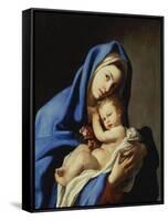 The Madonna and Child-Massimo Stanzione-Framed Stretched Canvas