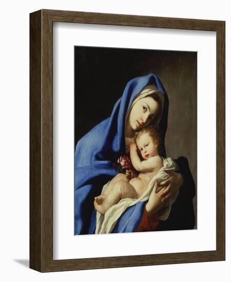 The Madonna and Child-Massimo Stanzione-Framed Giclee Print