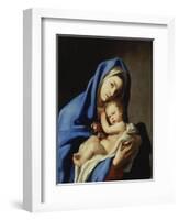 The Madonna and Child-Massimo Stanzione-Framed Giclee Print