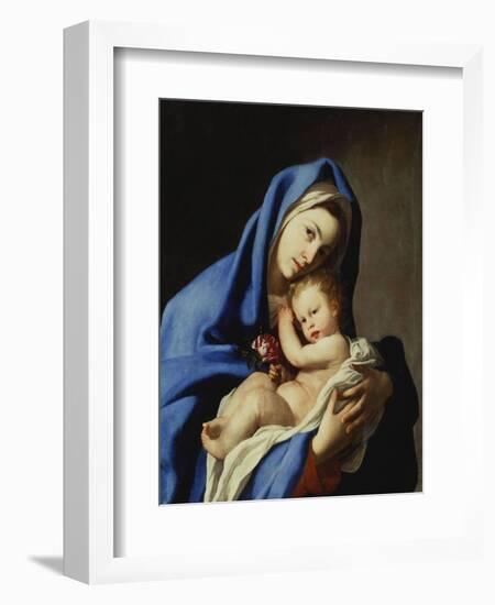 The Madonna and Child-Massimo Stanzione-Framed Giclee Print