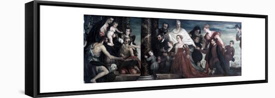 The Madonna and the Cuccina-Family, 1571-Paolo Veronese-Framed Stretched Canvas