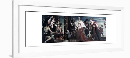 The Madonna and the Cuccina-Family, 1571-Paolo Veronese-Framed Premium Giclee Print