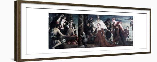 The Madonna and the Cuccina-Family, 1571-Paolo Veronese-Framed Premium Giclee Print