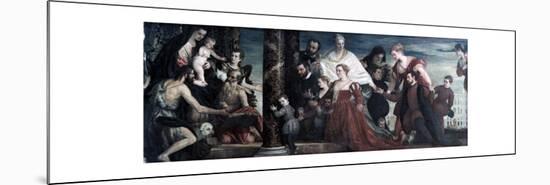 The Madonna and the Cuccina-Family, 1571-Paolo Veronese-Mounted Premium Giclee Print