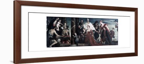 The Madonna and the Cuccina-Family, 1571-Paolo Veronese-Framed Giclee Print