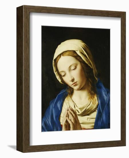 The Madonna, Bust Length, at Prayer-Giovanni Battista Salvi da Sassoferrato-Framed Premium Giclee Print