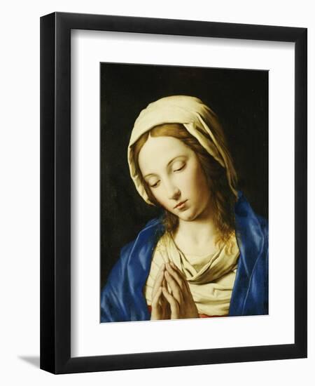 The Madonna, Bust Length, at Prayer-Giovanni Battista Salvi da Sassoferrato-Framed Premium Giclee Print