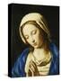 The Madonna, Bust Length, at Prayer-Giovanni Battista Salvi da Sassoferrato-Stretched Canvas