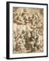 The Madonna Del Popolo, after Barocci (Black Chalk with Brownish Wash on Beige Paper)-Francesco Vanni-Framed Giclee Print