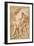 The 'Madonna Del Rosario' with St. Dominic and St. Catherine of Siena-Guercino (Giovanni Francesco Barbieri)-Framed Giclee Print