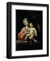 The Madonna Della Rosa, before 1627-Domenichino-Framed Giclee Print