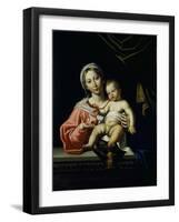 The Madonna Della Rosa, before 1627-Domenichino-Framed Giclee Print