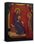 'The Madonna Enthroned and Two Donors in Adoration', 1374-Barnaba da Modena-Framed Stretched Canvas