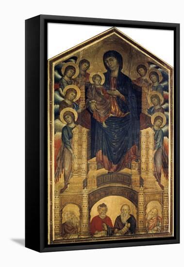 The Madonna in Majesty, 1285-1286-Cimabue-Framed Stretched Canvas