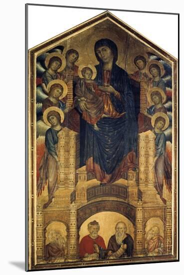 The Madonna in Majesty, 1285-1286-Cimabue-Mounted Giclee Print