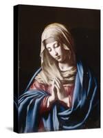 The Madonna in Prayer-Giovanni Battista Salvi da Sassoferrato-Stretched Canvas