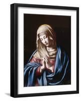 The Madonna in Prayer-Giovanni Battista Salvi da Sassoferrato-Framed Giclee Print