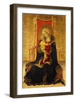 The Madonna of Humility (Tempera on Gold Ground Panel)-The Master of the Carrand Tondo-Framed Giclee Print