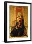 The Madonna of Humility (Tempera on Gold Ground Panel)-The Master of the Carrand Tondo-Framed Giclee Print