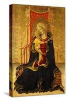 The Madonna of Humility (Tempera on Gold Ground Panel)-The Master of the Carrand Tondo-Stretched Canvas