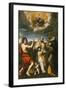 The Madonna of Loreto Appearing to St. John the Baptist, St. Eligius, and St. Anthony Abbot-Domenichino-Framed Giclee Print