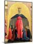 The Madonna of Mercy, Central Panel from the Misericordia Altarpiece, 1445 (Detail)-Piero della Francesca-Mounted Premium Giclee Print