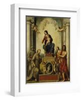 The Madonna of Saint Francis, 1514-15-Correggio-Framed Giclee Print