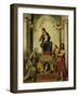 The Madonna of Saint Francis, 1514-15-Correggio-Framed Giclee Print