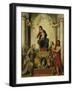 The Madonna of Saint Francis, 1514-15-Correggio-Framed Giclee Print