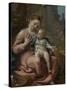 The Madonna of the Basket, Ca 1524-Correggio-Stretched Canvas