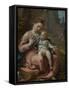 The Madonna of the Basket, Ca 1524-Correggio-Framed Stretched Canvas