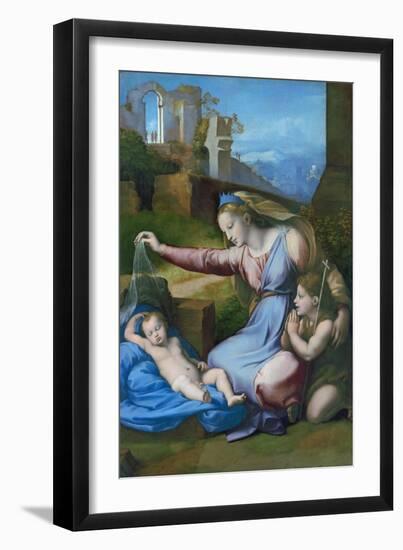 The Madonna of the Blue Diadem by Raphael-null-Framed Giclee Print