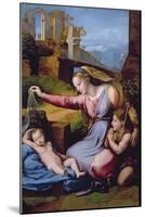 The Madonna of the Blue Diadem or the Madonna of the Veil-Raphael-Mounted Giclee Print