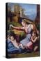 The Madonna of the Blue Diadem or the Madonna of the Veil-Raphael-Stretched Canvas