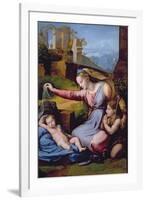 The Madonna of the Blue Diadem or the Madonna of the Veil-Raphael-Framed Giclee Print