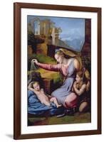 The Madonna of the Blue Diadem or the Madonna of the Veil-Raphael-Framed Giclee Print