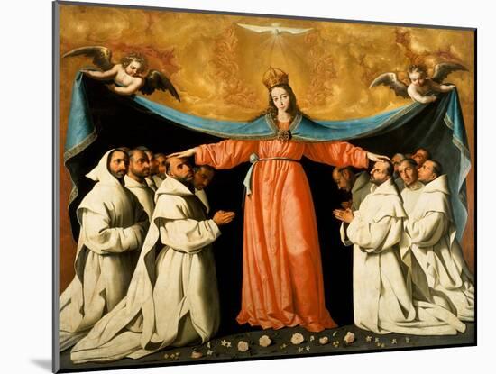 The Madonna of the Carthusians-Francisco de Zurbarán-Mounted Giclee Print