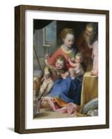 The Madonna of the Cat (La Madonna Del Gatt), Ca. 1575-Federigo Barocci-Framed Giclee Print