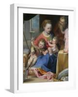 The Madonna of the Cat (La Madonna Del Gatt), Ca. 1575-Federigo Barocci-Framed Giclee Print