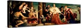 The Madonna of the Cuccina Family, Ca 1571-1572-Paolo Veronese-Stretched Canvas