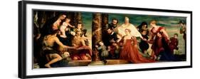 The Madonna of the Cuccina Family, Ca 1571-1572-Paolo Veronese-Framed Premium Giclee Print