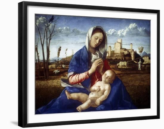 The Madonna of the Meadow, C1500-Giovanni Bellini-Framed Giclee Print