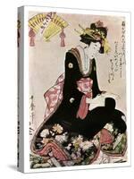 The Madonna of the Paper Stork-Kitagawa Utamaro-Stretched Canvas