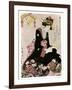 The Madonna of the Paper Stork-Kitagawa Utamaro-Framed Giclee Print